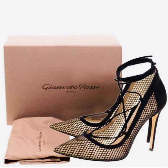 Gianvito Rossi Shoes - Gianvito Rossi suede mesh pumps last sale day